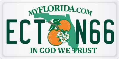 FL license plate ECTN66