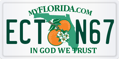 FL license plate ECTN67