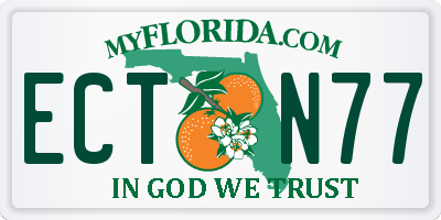 FL license plate ECTN77