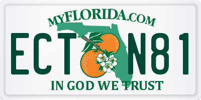 FL license plate ECTN81