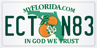 FL license plate ECTN83
