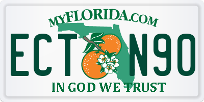 FL license plate ECTN90