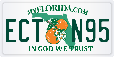 FL license plate ECTN95