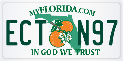 FL license plate ECTN97