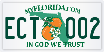 FL license plate ECTO02