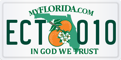 FL license plate ECTO10