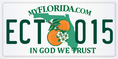 FL license plate ECTO15