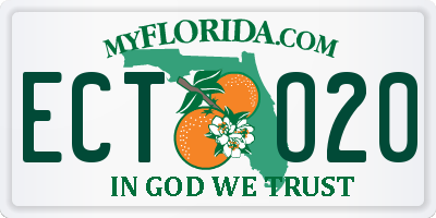 FL license plate ECTO20