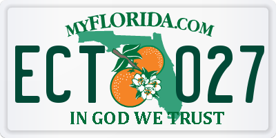 FL license plate ECTO27
