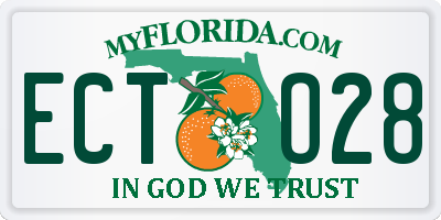 FL license plate ECTO28