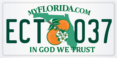 FL license plate ECTO37