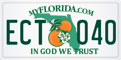 FL license plate ECTO40
