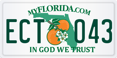 FL license plate ECTO43
