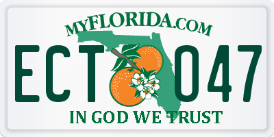 FL license plate ECTO47