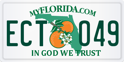 FL license plate ECTO49