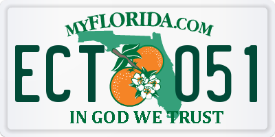 FL license plate ECTO51