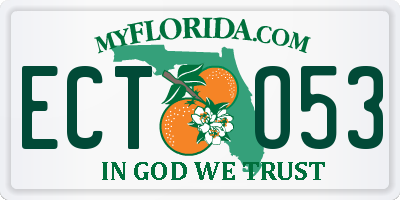 FL license plate ECTO53