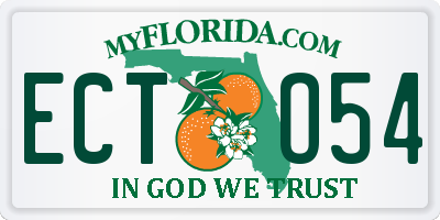 FL license plate ECTO54