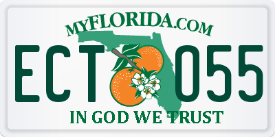 FL license plate ECTO55