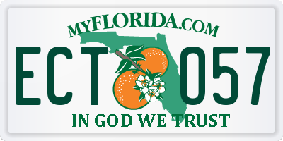 FL license plate ECTO57