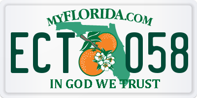FL license plate ECTO58