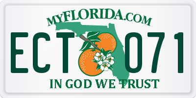 FL license plate ECTO71