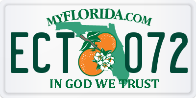 FL license plate ECTO72