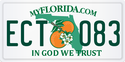 FL license plate ECTO83