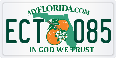 FL license plate ECTO85