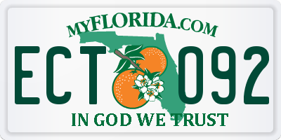 FL license plate ECTO92