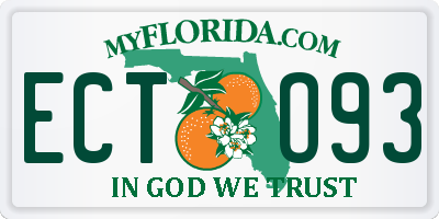 FL license plate ECTO93