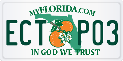 FL license plate ECTP03
