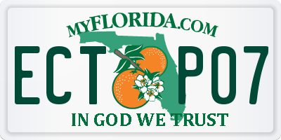 FL license plate ECTP07