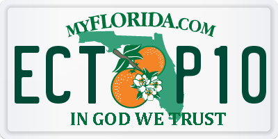 FL license plate ECTP10