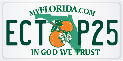FL license plate ECTP25