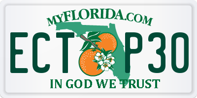 FL license plate ECTP30