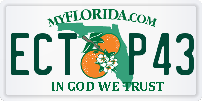 FL license plate ECTP43