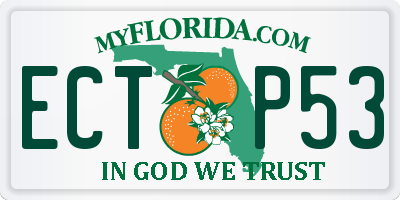 FL license plate ECTP53