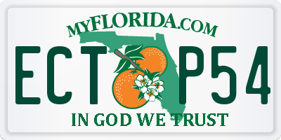 FL license plate ECTP54