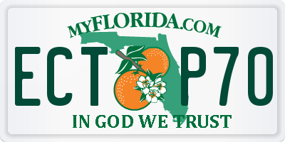 FL license plate ECTP70