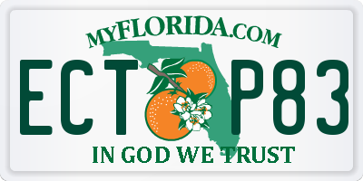 FL license plate ECTP83