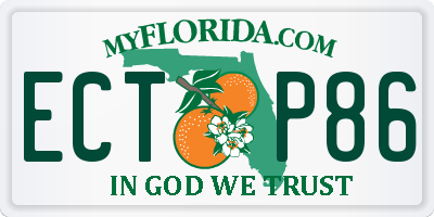 FL license plate ECTP86
