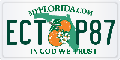 FL license plate ECTP87