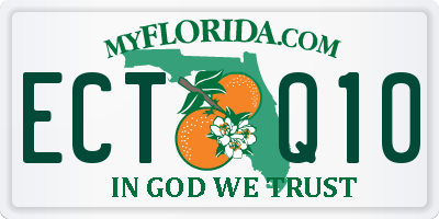 FL license plate ECTQ10