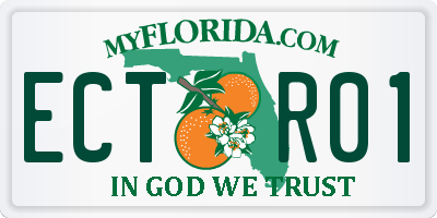 FL license plate ECTR01