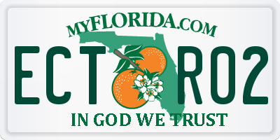 FL license plate ECTR02