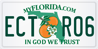 FL license plate ECTR06