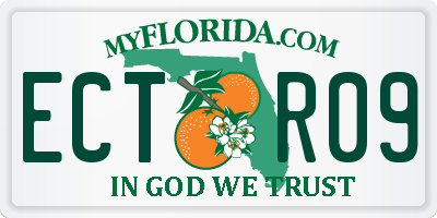 FL license plate ECTR09