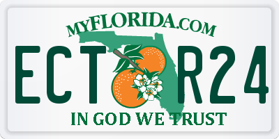 FL license plate ECTR24