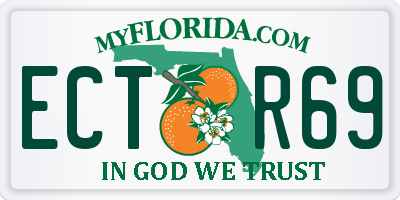 FL license plate ECTR69